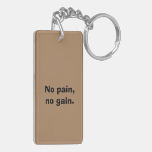 Porte-clés Motivation de salle de sport Texte personnalisé et