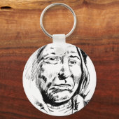 Porte-clés Motivation du croquis en chef indien (Recto)