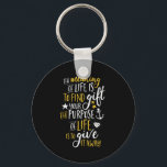 Porte-clés Motivation Inspirationnelle Citation Le Sens De La<br><div class="desc">Une citation de motivation inspirante pour vous garder inspiré et motiver les autres autour de vous. Beau dire d'être gentil avec les autres, l'acte de donner, la philanthropie, le bénévolat et aider ceux qui en ont besoin. Le sens de la vie est de trouver votre don. Le but de la...</div>