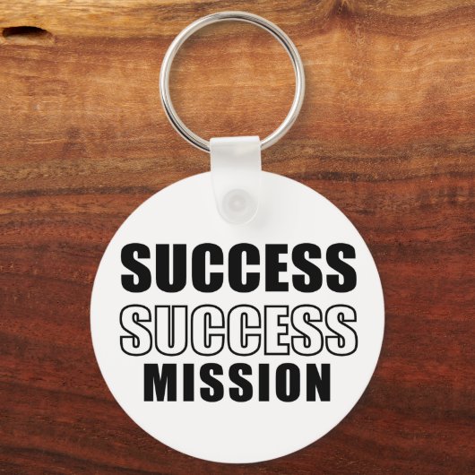 Porte-clés motivation mission succès (Recto)