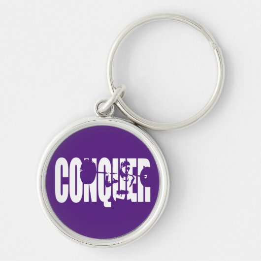 Porte-clés Motivation pour le poids féminin - CONQUER (Devant)