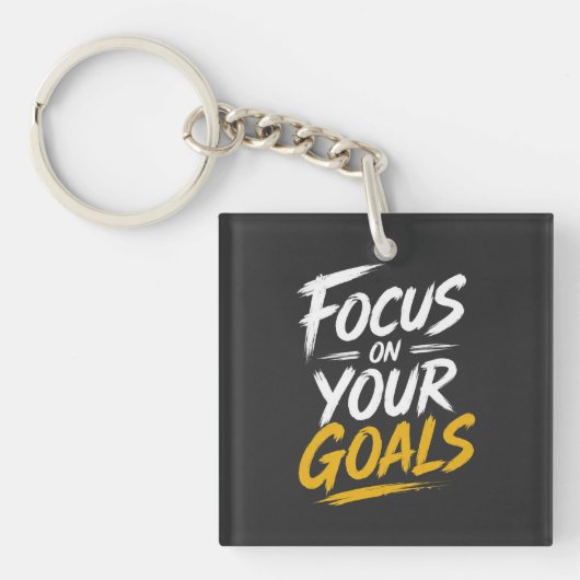 Porte-clés Motivation : Se Concentrer Sur Vos Objectifs (Devant)