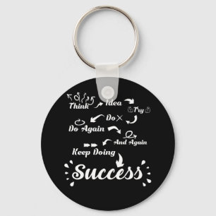 Porte-clés Motivation Think Idea Success T Shirt