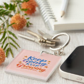 Porte-clés Motivational Acrylic Keychain for Women  (Devant Droit)