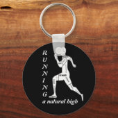 Porte-clés Motivational Words, Running - a Natural High (Recto)