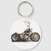 Porte-clés Moto ancienne cool (Recto)