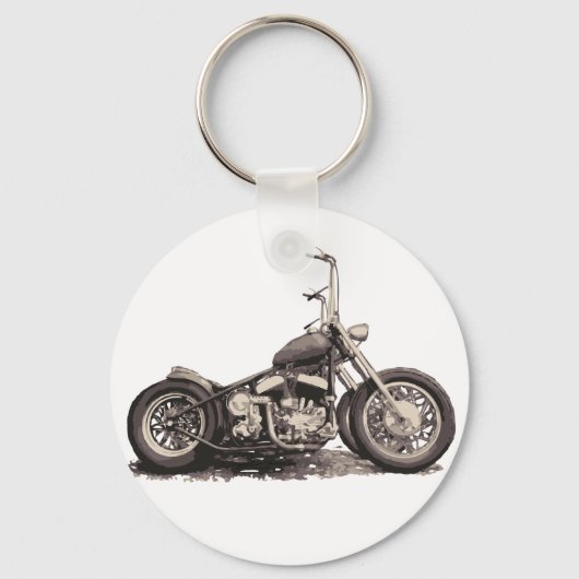 Porte-clés Moto ancienne cool (Recto)