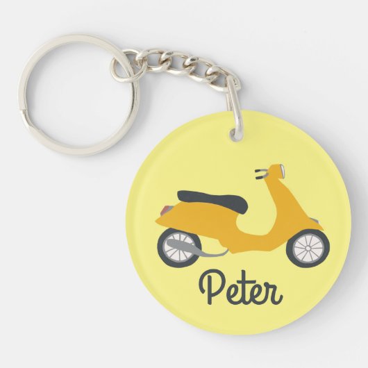 Porte-clés Moto cyclable Scooter CUSTOM (Devant)
