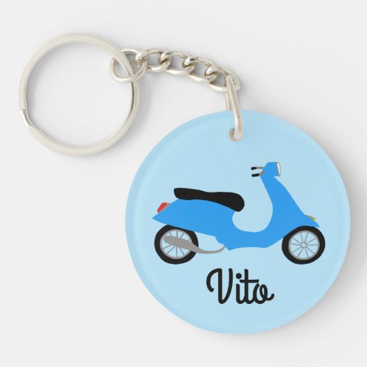 Porte-clés Moto cyclable Scooter CUSTOM (Devant)
