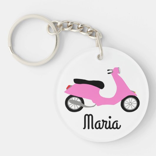 Porte-clés Moto cyclable Scooter CUSTOM (Devant)