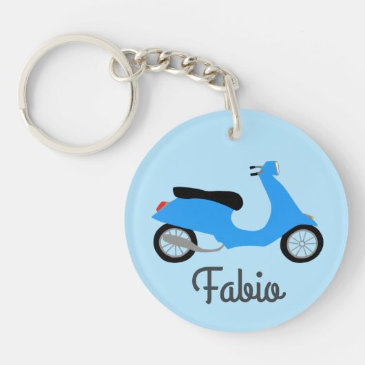 Porte-clés Moto cyclable Scooter CUSTOM (Devant)