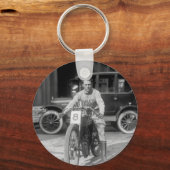 Porte-clés Moto de course des années 1920 (Recto)