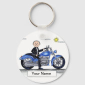 Porte-clés Moto - Dessin masculin (Recto)