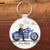 Porte-clés Moto - Dessin masculin (Recto)