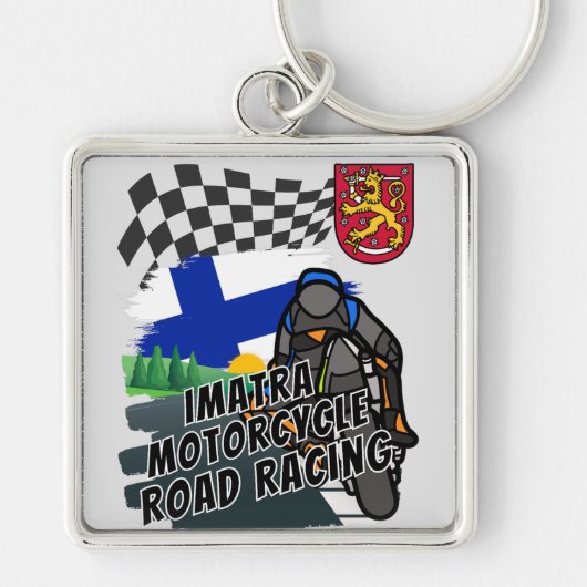 Porte-clés Moto Imatra Road Racing en Finlande (Devant)