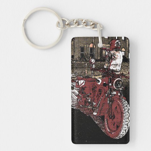 Porte-clés Moto indienne (Devant)