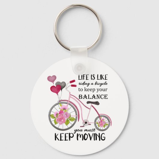 Porte-clés moto mignon inspiration mot art (Recto)