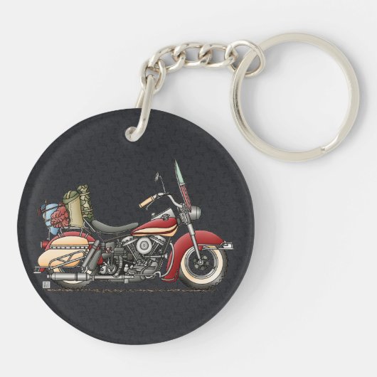Porte-clés Moto mignonne (Dos)