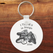 Porte-clés Moto Moto Vélo renversé (Recto)