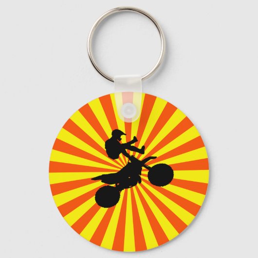 PORTE-CLÉS MOTOCROISEMENT RÉTRO (Recto)