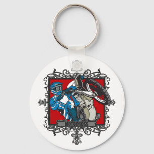 Porte-clés Motocross agressif