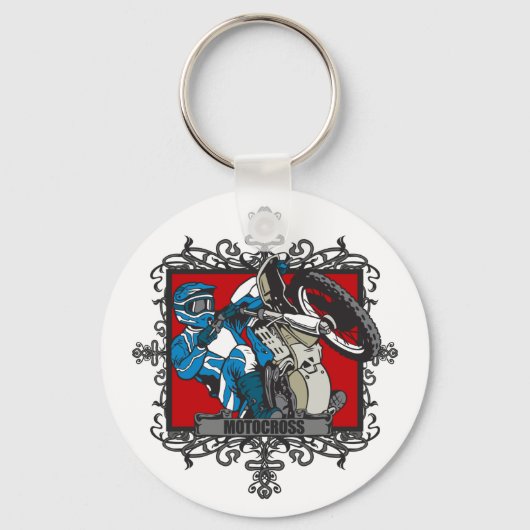 Porte-clés Motocross agressif (Recto)