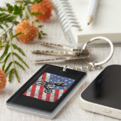 Porte-clés Motocross Patriotic Rider (Devant droit)