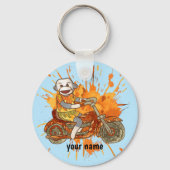 Porte-clés Motocyclette de singe de choc (Recto)