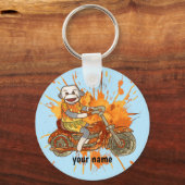 Porte-clés Motocyclette de singe de choc (Recto)