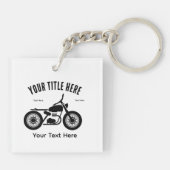 Porte-clés Motorcycle Ride Speed and Freedom Design (Dos)