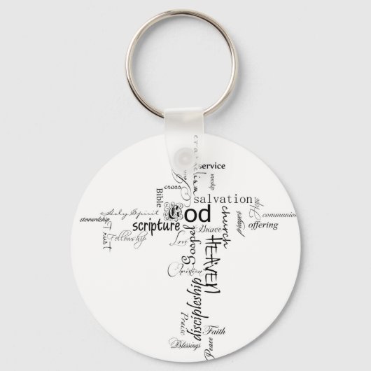 Porte-clés Mots chrétiens (Recto)