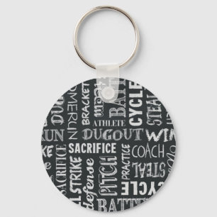 Porte-clés Mots de tableau de baseball