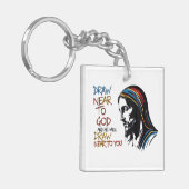 Porte-clés Mots Divins : Jésus inspire (Devant gauche)