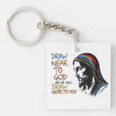 Porte-clés Mots Divins : Jésus inspire (Devant)