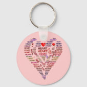 Porte-clés Mots du coeur (Recto)