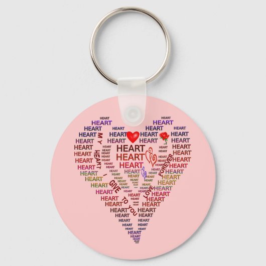 Porte-clés Mots du coeur (Recto)