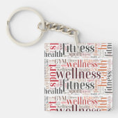 Porte-clés Mots fitness (Devant)