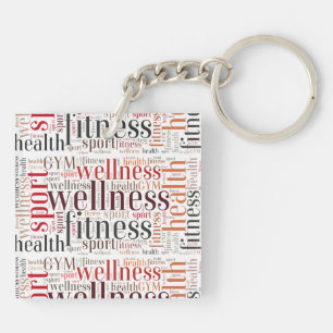 Porte-clés Mots fitness