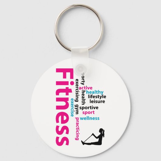 Porte-clés Mots fitness (Recto)