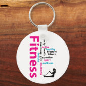 Porte-clés Mots fitness (Recto)