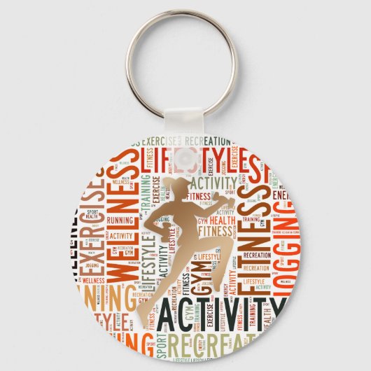 Porte-clés Mots fitness (Recto)