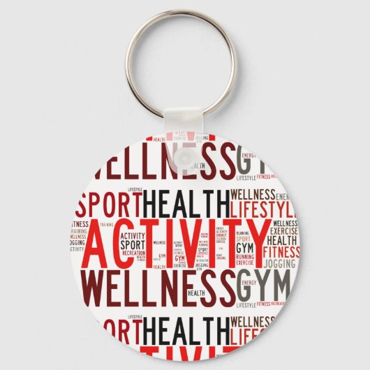 Porte-clés Mots fitness (Recto)