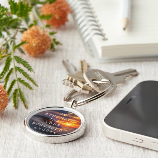Porte-clés Mots Motivationnels - Soyez Plus Forts Que Vos Exc (Côté)