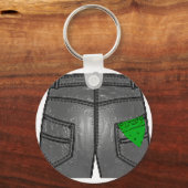 Porte-clés Mouchoir vert à droite (Recto)