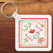 Porte-clés Mouchoirs d'amour de Valentine (Recto)