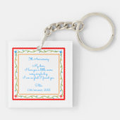 Porte-clés Mouchoirs d'amour de Valentine (Dos)