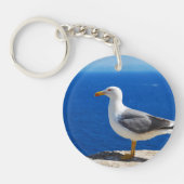 Porte-clés Mouette à la plage (Devant)
