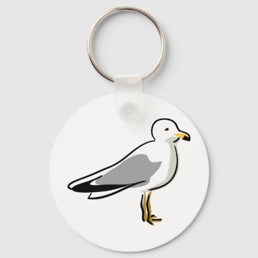 Porte-clés Mouette Abstraite (Recto)