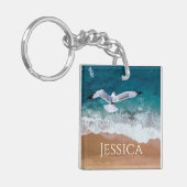 Porte-clés Mouette au-dessus de la mer (Devant gauche)