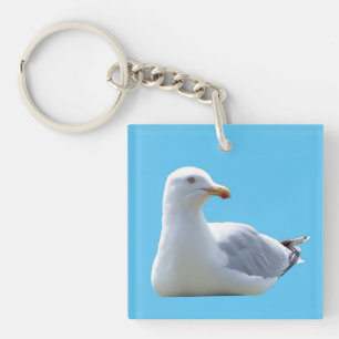 Porte-clés Mouette au soleil s'ébattant Océan Faune Eté